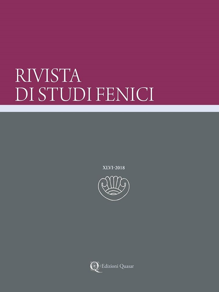 Rivista di Studi Fenici (1, 1973 – 50, 2022) | Istituto di Scienze del