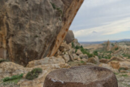 Mortaio dal sito neolitico di Doukanet el Khoutifa, Siliana, Tunisia | © Giulio Lucarini, CNR ISPC