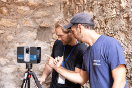 Le attività sul campo durante il Digital Heritage Camp: 3D Surveying Training in Sermoneta Castle and Ninfa Park, 2024 | © Daniele Ferdani, CNR ISPC