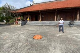 Riprese con il drone durante la campagna di studio del 2023. Area archeologica della Pagoda Dam. | © Elena Gigliarelli CNR ISPC